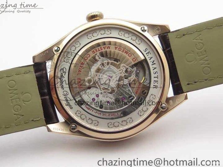 1219 Seamaster Edizione Venezia RG Best Edition White Dial On Leather Strap A Timeless 8127